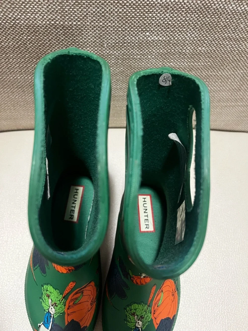 Hunter Kids The Peter Rabbit Limited Edition Rain Boots Size 10